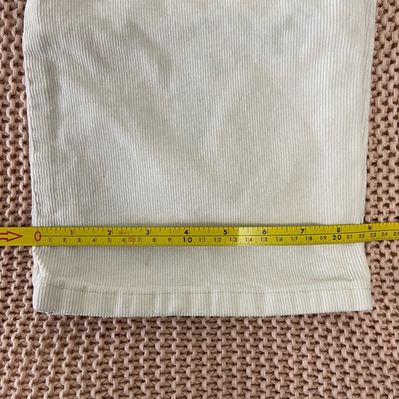 Ralph Lauren White Corduroy Wide-Leg Pants - Picture 9 of 9